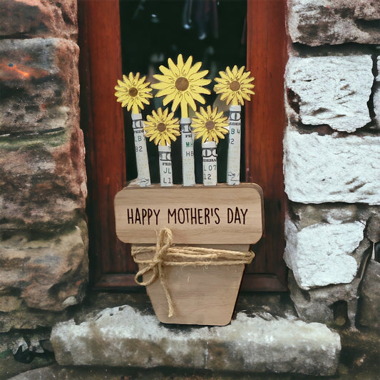 Personalized Flower Pot Money Holder | Gift Idea | Mother's Day Flower Pot