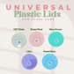 Universal Plastic Lids for Glass Can Cups