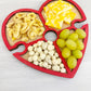 Wine and Snack Wooden Heart Caddy Valentines Day Ideas