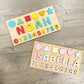 Personalized Wooden Learn and Play Name Puzzle
