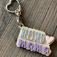 Wood and Acrylic Personalized Keychain, Blessed Mama Keychain, Acrylic Keychain, Mother's Day Gift, Mom Christmas Gift, Cute Keychain