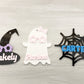 Halloween Acrylic Tags, Kids Halloween Tags, Cute Halloween , Kids DIY, Name Tags, Personalized Tags, Fall Craft Kids