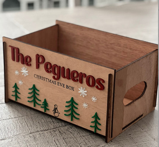 Christmas Eve Box, Wood Box for Christmas, Christmas Box, Christmas Tradition Box, Christmas Gift Idea, Christmas Family Gift