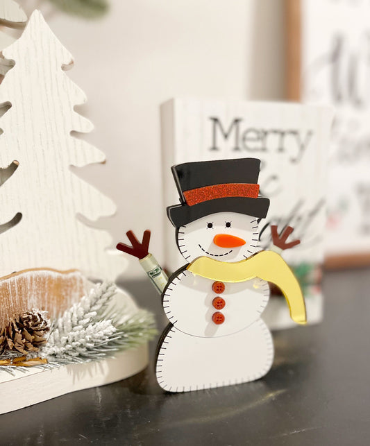 Personalized Snowman Christmas Money Holder Gift Idea