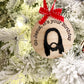Jesus Birthday Christmas Ornament, Religious Ornament, Wood Ornament